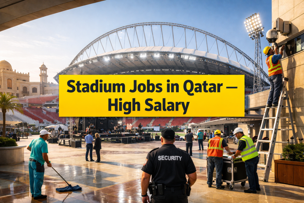 Stadium Jobs in Qatar— High Salary Careers in Event Operations, Technical, Security & Venue Management